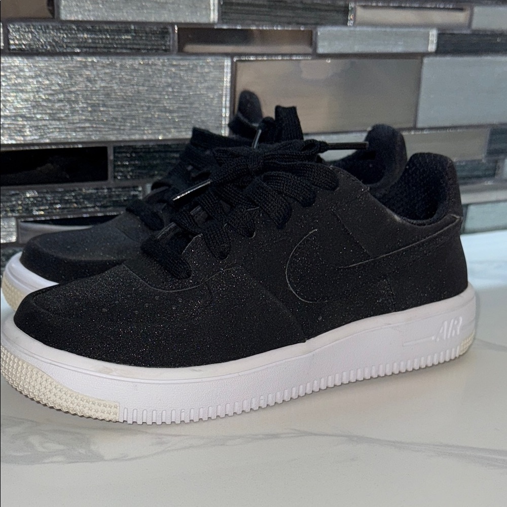 Black Sparkle Air Force Ones